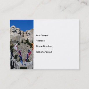Carte De Visite Souvenir photo personnalisable Mount Rushmore