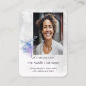 Carte De Visite Souvenirs commémoratifs de conservation de poches (Dos)