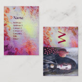 CARTE DE VISITE SOUVENIRS MYSTIQUES/ MONOGRAMME MAGDALEN (Devant / Derrière)