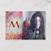 CARTE DE VISITE SOUVENIRS MYSTIQUES/ MONOGRAMME MAGDALEN (Dos)