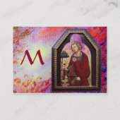 CARTE DE VISITE SOUVENIRS MYSTIQUES/ MONOGRAMME SAINT GALGANO (Dos)