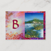 CARTE DE VISITE SOUVENIRS TOSCANE 2 MONOGRAMME (Dos)