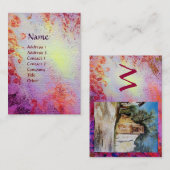 CARTE DE VISITE SOUVENIRS TOSCANE 2 MONOGRAMME (Devant / Derrière)