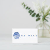 CARTE DE VISITE SOYEZ GENTIL (Debout devant)