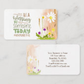 Carte De Visite Soyez une bénédiction pour quelqu'un aujourd'hui P (Devant / Derrière)