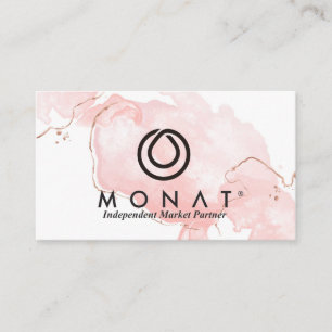 Carte De Visite Soyez votre propre patron avec MONAT-Pink