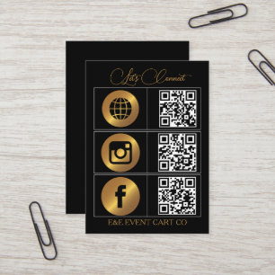 Carte De Visite Soyons sociaux Entreprise moderne de code QR