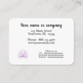 Carte De Visite Spa (Dos)