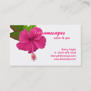 Carte De Visite Spa/carte de visite de fleur thérapie de massage