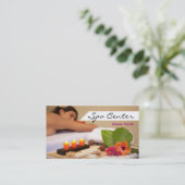 Carte De Visite Spa Center et Massage Business card (Debout devant)