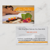 Carte De Visite Spa Center et Massage Business card (Devant / Derrière)