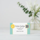 Carte de visite Spa citronnelle (Debout devant)