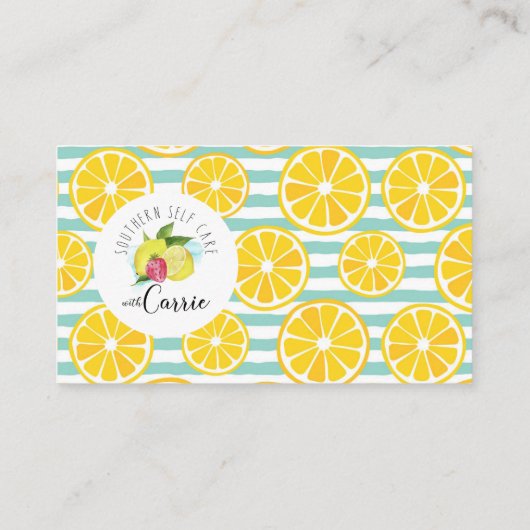 Carte de visite Spa citronnelle (Dos)