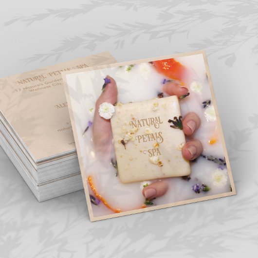 Carte de visite Spa de bain Petals