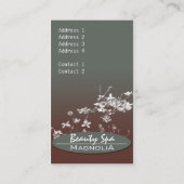 Carte de visite - Spa de beauté (Dos)