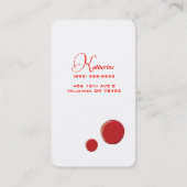 Carte de visite Spa de beauté Nails Salon (Dos)