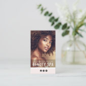 carte de visite spa de beauté simple et élégant (Debout devant)