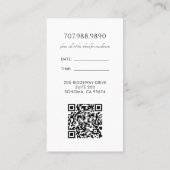 Carte De Visite Spa de chien de poche choyé Grosse (Dos)