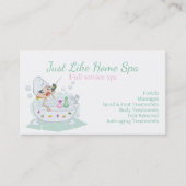 Carte De Visite Spa de dessin animé (Devant)