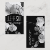Carte De Visite Spa de massage facial dermatologue de peau claire (Devant / Derrière)