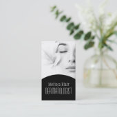 Carte De Visite Spa de massage facial dermatologue de peau claire (Debout devant)