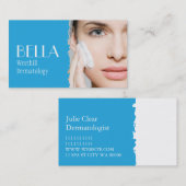 Carte De Visite Spa de massage facial dermatologue de peau claire (Devant / Derrière)