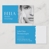 Carte De Visite Spa de massage facial dermatologue de peau claire (Devant / Derrière)