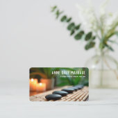 Carte De Visite Spa de massage QR personnalisé (Debout devant)