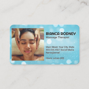 Carte De Visite Spa de massage Services d'hôtel de relaxation