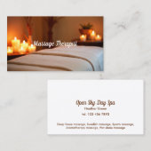 Carte De Visite Spa de massothérapeute (Devant / Derrière)