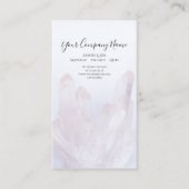 Carte De Visite Spa de salon de cristaux violets pâles (Devant)