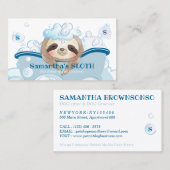 Carte De Visite Spa de soins pour animaux assis Baignoire Groomer  (Devant / Derrière)