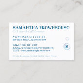 Carte De Visite Spa de soins pour animaux Salon assis Baignoire Gr (Dos)