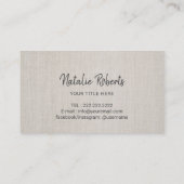 Carte De Visite Spa de toile élégant de salon de rayure d'or de (Dos)