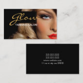 Carte de visite Spa du salon de bronzage (Devant / Derrière)