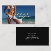 Carte de visite Spa du salon de bronzage (Devant / Derrière)