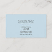 Carte De Visite Spa du salon du chien mignon (Dos)