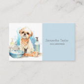 Carte De Visite Spa du salon du chien mignon (Devant)