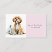 Carte De Visite Spa du salon du chien mignon (Devant)