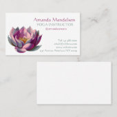Carte De Visite Spa et forme physique d'instructeur de yoga (Devant / Derrière)