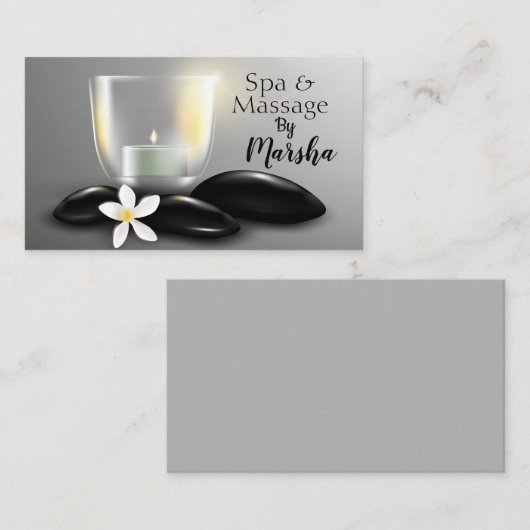 Carte De Visite Spa et massage (Devant / Derrière)