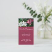 Carte De Visite SPA et massage (Debout devant)