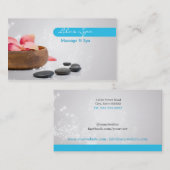 Carte De Visite Spa et Massage Business Card (Devant / Derrière)