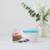 Carte De Visite Spa et Massage Business Card (Debout devant)