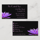 Carte De Visite spa floral et traitement du salon (Devant / Derrière)