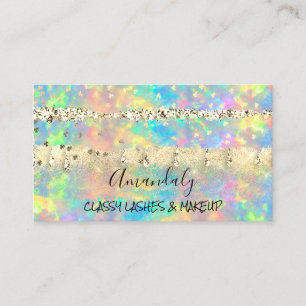 Carte De Visite Spa Holographe Cosmétique Eyelash de maquillage p