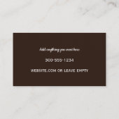 Carte De Visite Spa mobile (Dos)