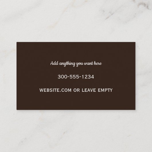 Carte De Visite Spa mobile (Dos)