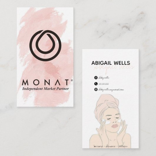 Carte De Visite Spa MONAT (Devant / Derrière)