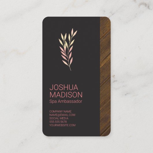 Carte De Visite Spa | Monogramme (Dos)